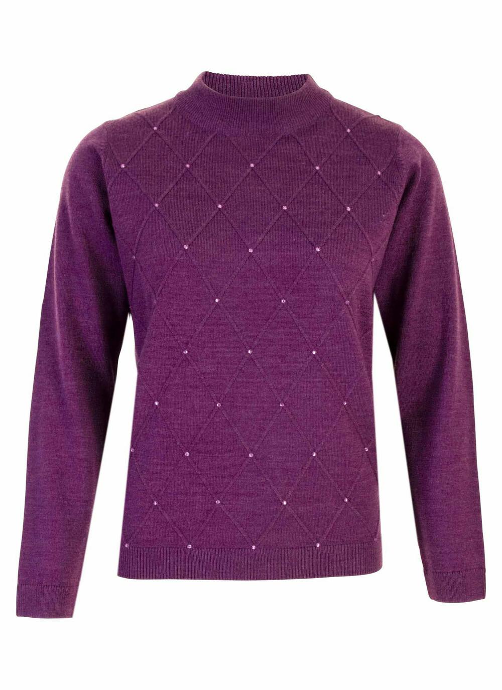 Female Honor Millburn Turtle Neck Jumper Dark Purple