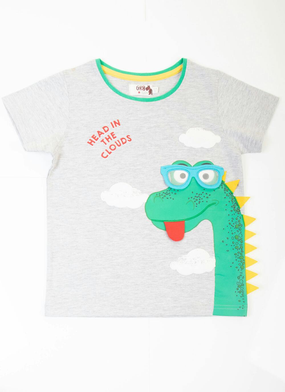 Male GR8 KIDS Boys Print T Shirt | Light Grey | EWM | EWM