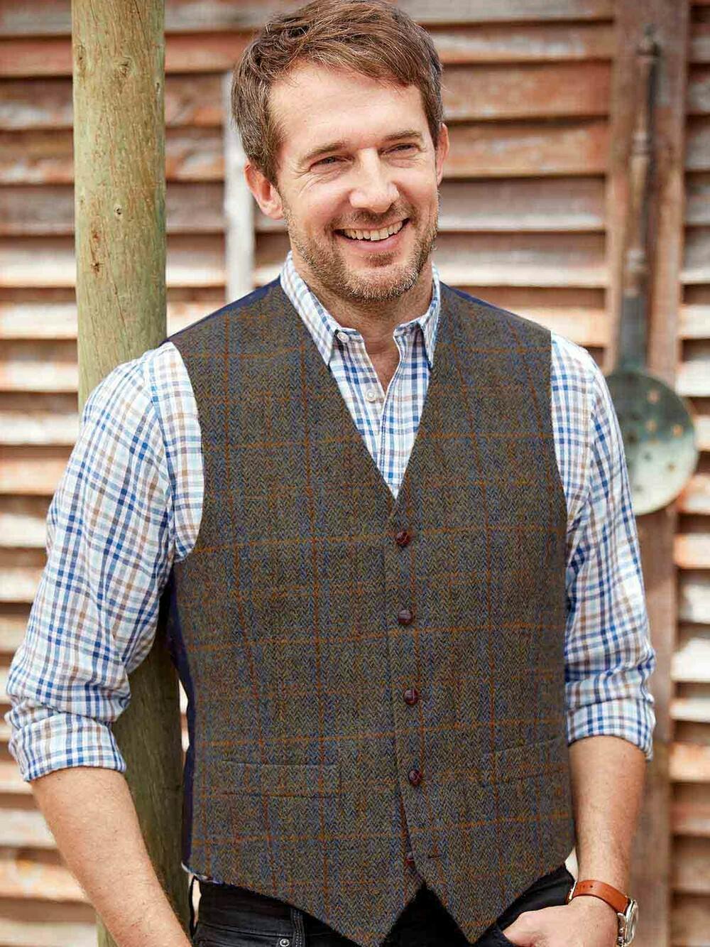 BEAMS PLUS（ビームス プラス）Waistcoat Harris Tweed