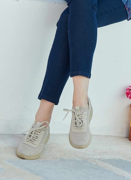 Stone Lace up Trainer