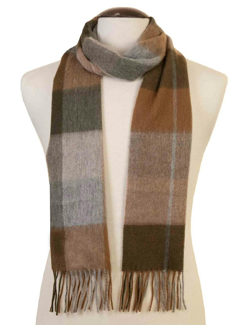 Pure Wool Check Scarf | EWM