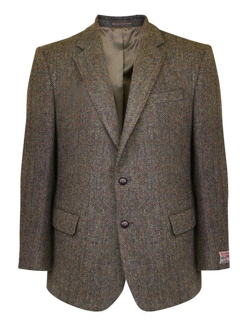 Male Harris Tweed Harris Tweed 'Barra' Jacket Regular | Dark Grey | EWM ...