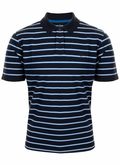 Navy Stripe Polo Shirt