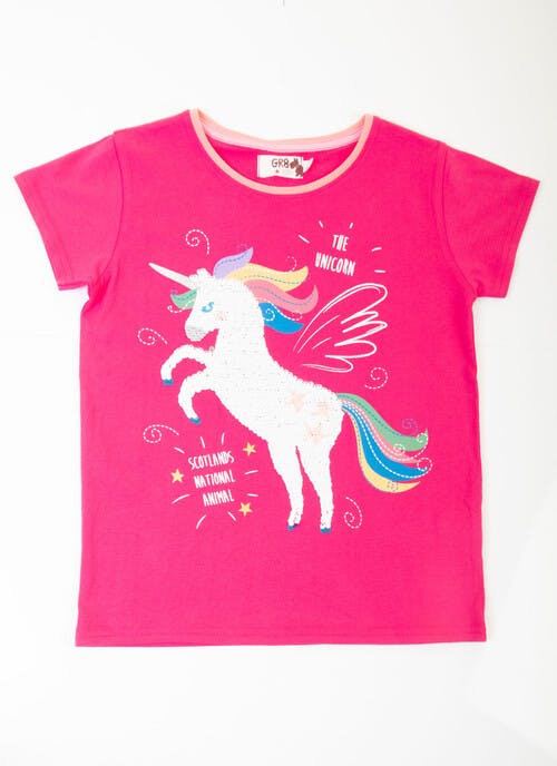 Pink Unicorn T-Shirt 9-10yrs