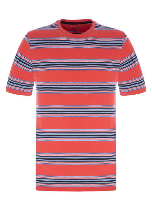  Coral Stripe T Shirt