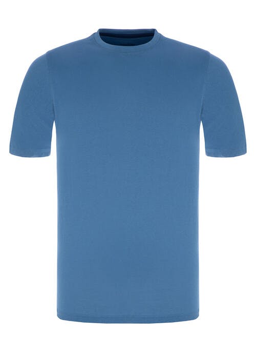 Blue Crew Neck T Shirt