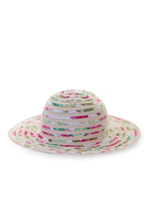 Light Beige Floral Hat