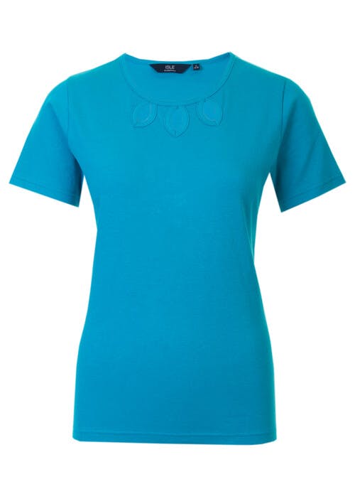 Turquoise Keyhole T Shirt