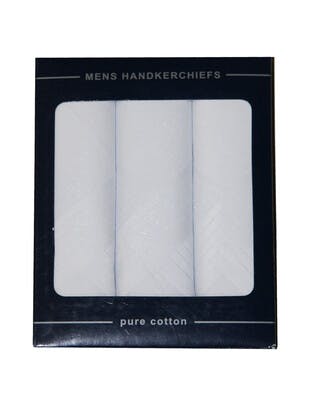 Men's White Handkerchiefs