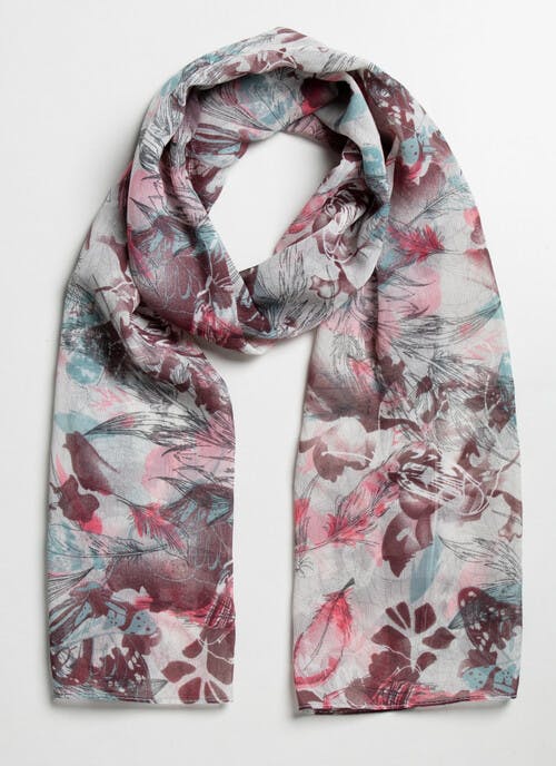 Feather Print Scarf