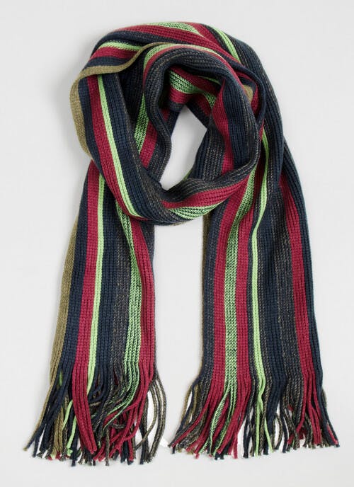 Stripe Knitted Scarf 
