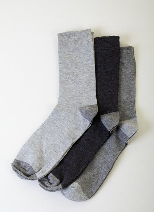 3 Pack Grey Socks  