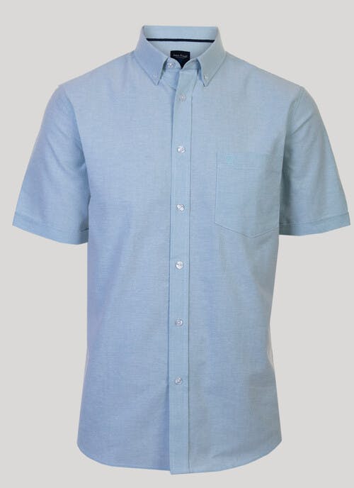 Blue Plain Oxford Shirt