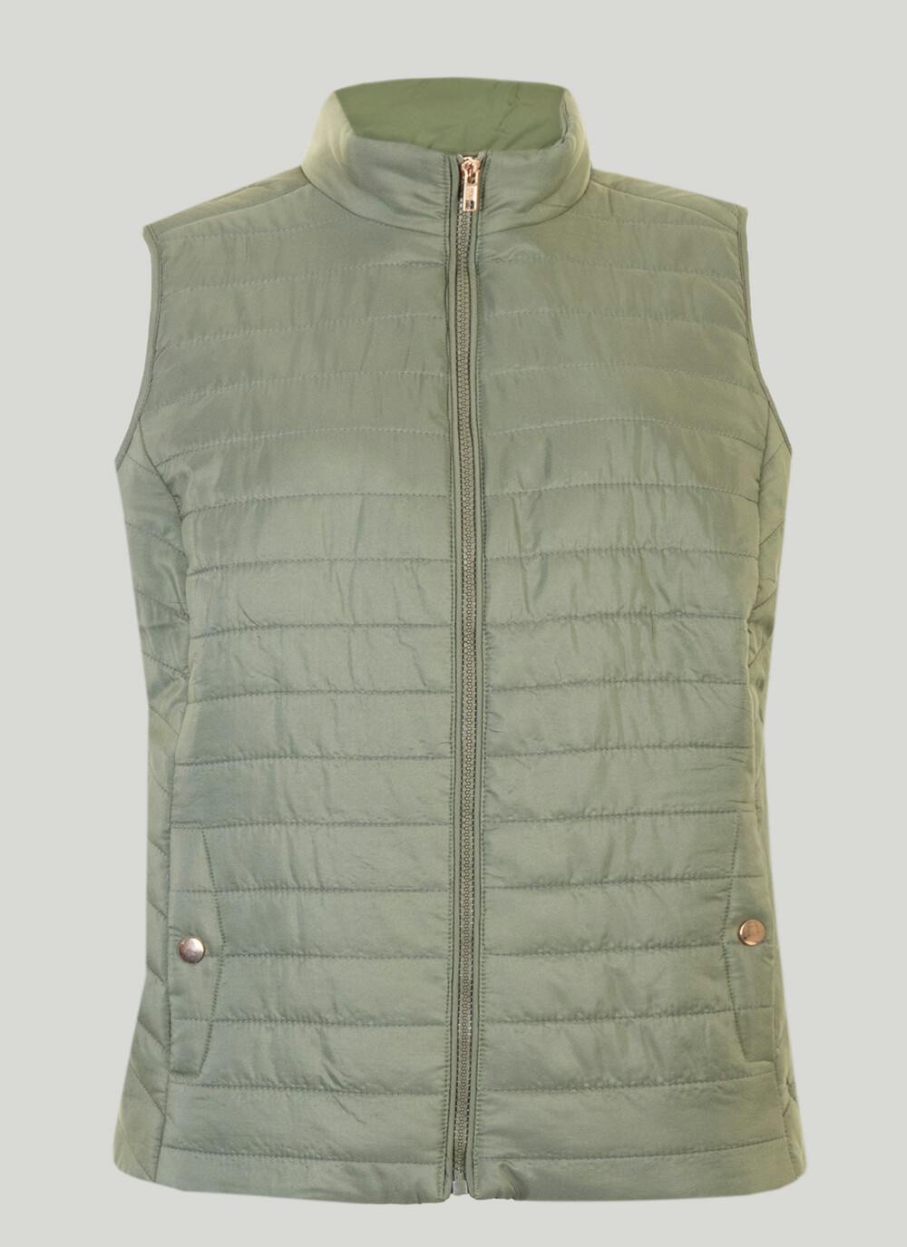 Country Rose Womens Green Padded Gilet