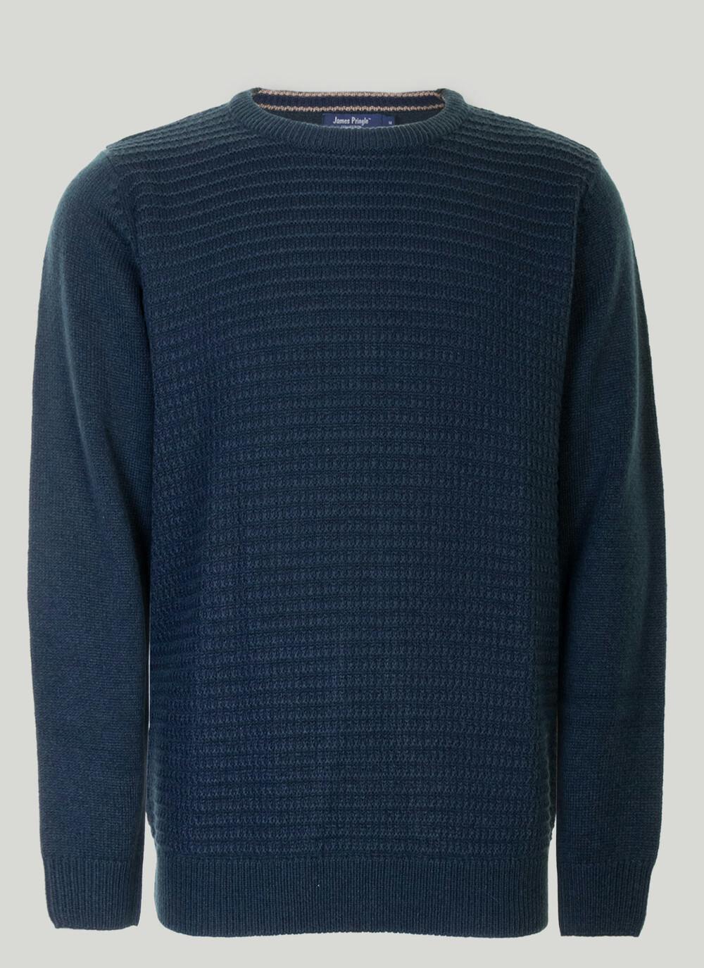 Crew Neck Purl & Tuck Jumper | EWM