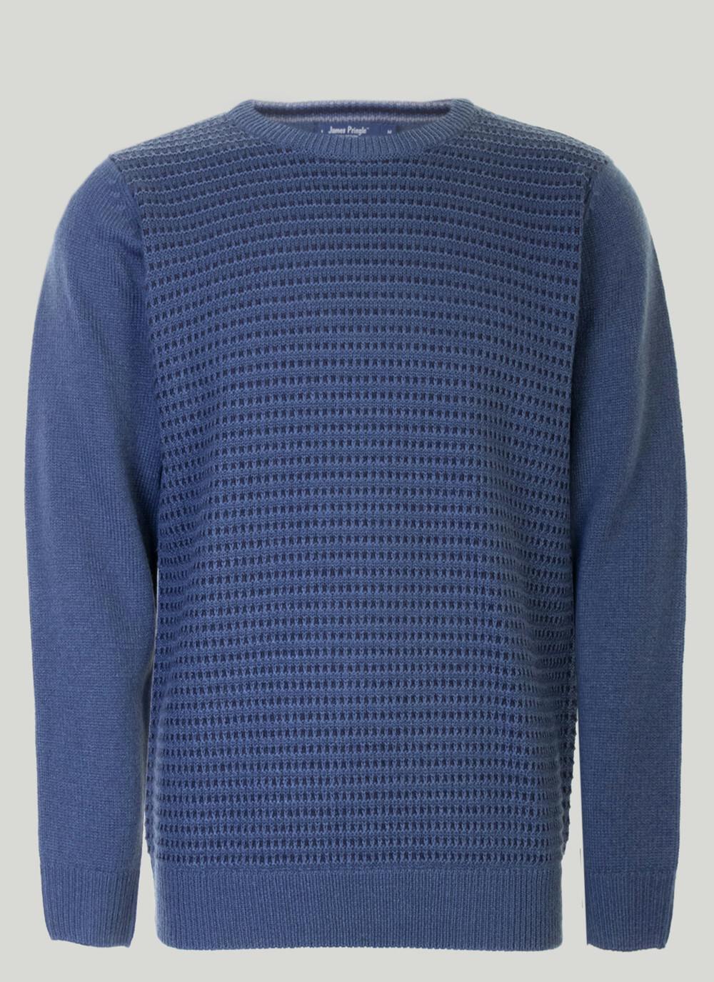 Crew Neck Purl & Tuck Jumper | EWM