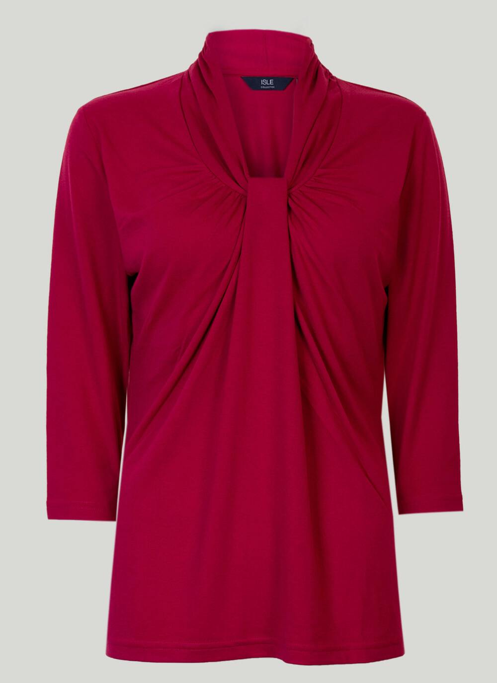 Raspberry Gathered Top | EWM