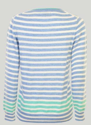 Cashmere Stripe Crew Neck Jumper