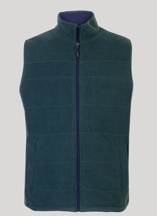 Green Quilted Padded Gilet