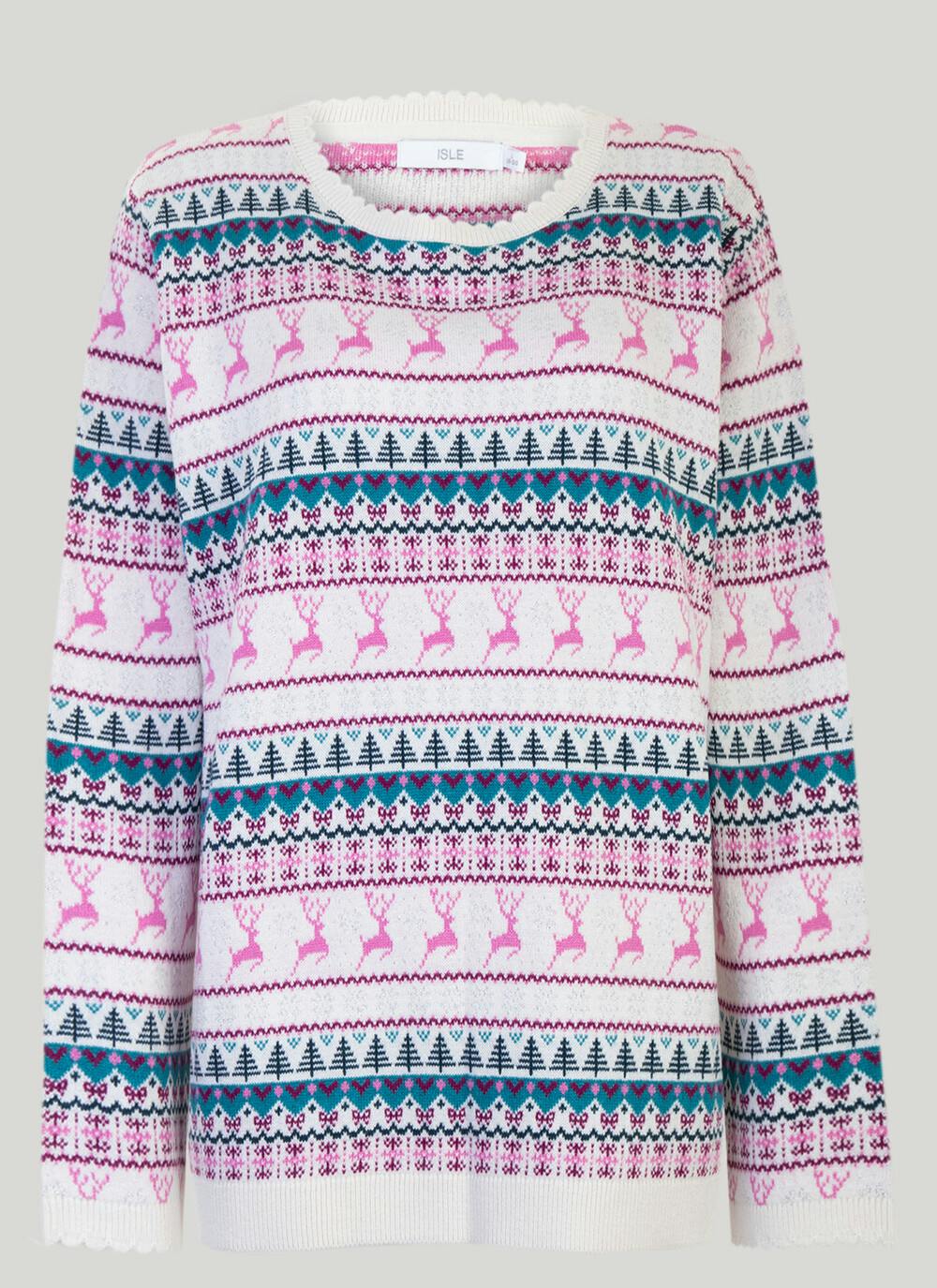 Pink Fair Isle Jumper | EWM