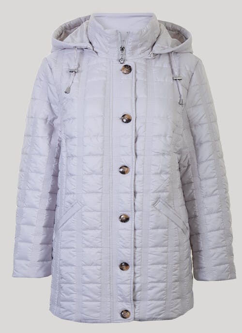 Ivory Quilted Coat