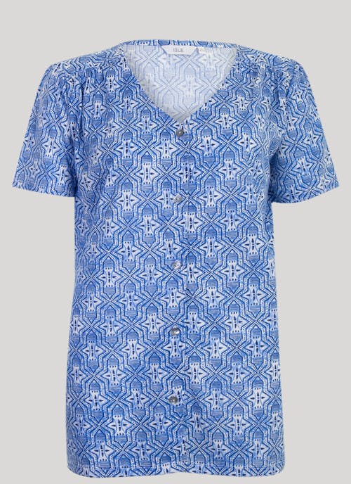 Blue Print T Shirt