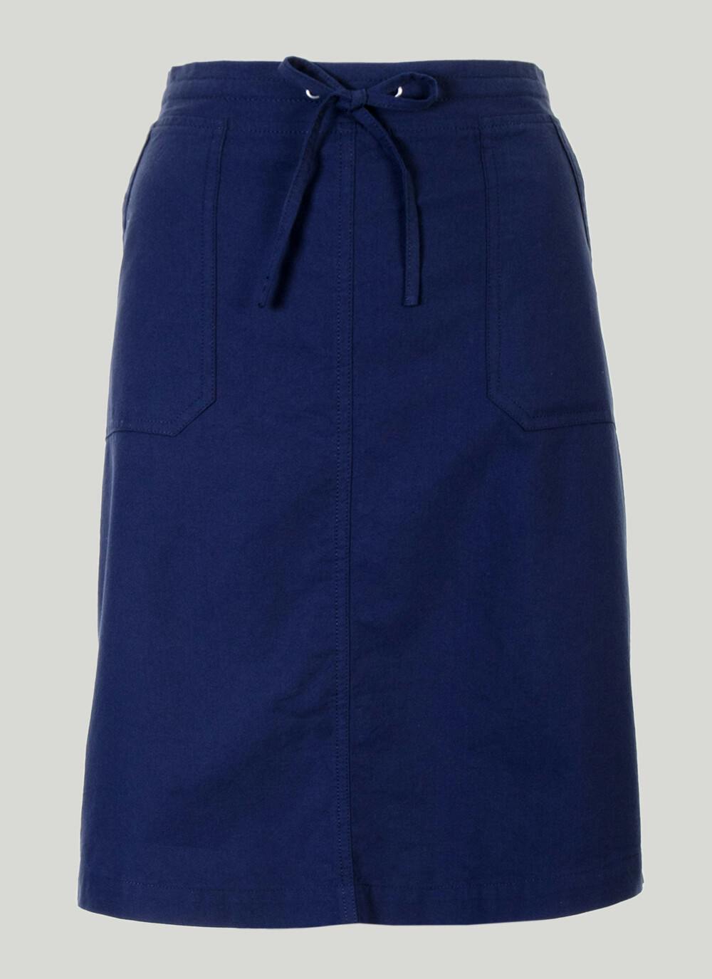 Navy Chambray Skirt EWM