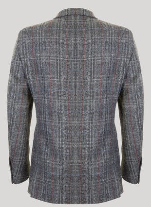 Eriskay Grey Overcheck HARRIS TWEED® Men's Jacket