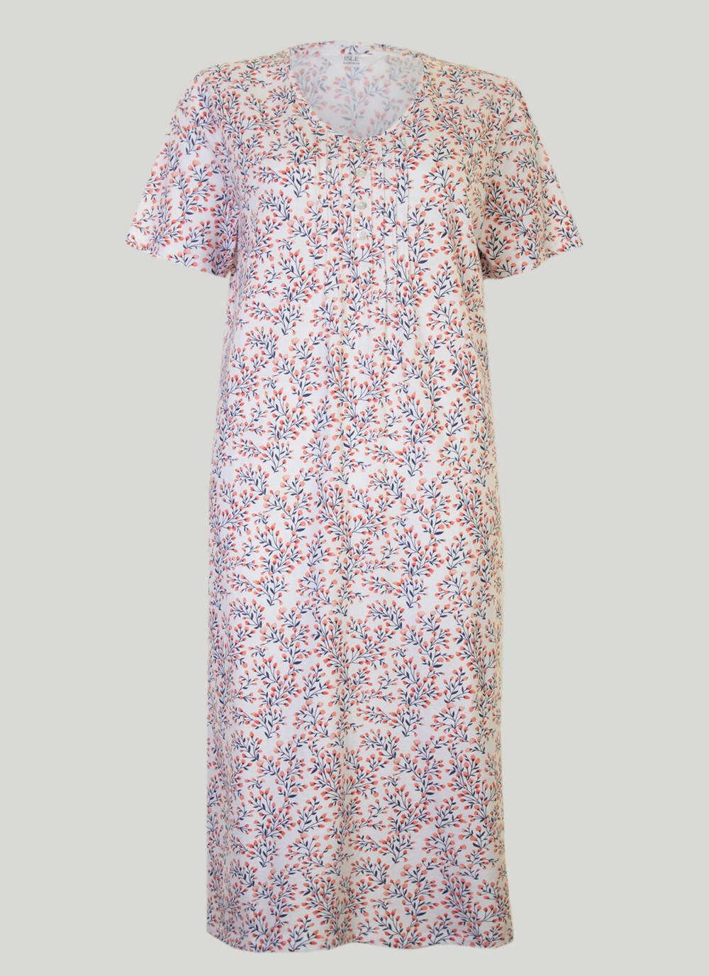 Ivory Print Nightdress | EWM