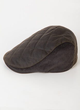 Green Wax & Cord Flat Cap