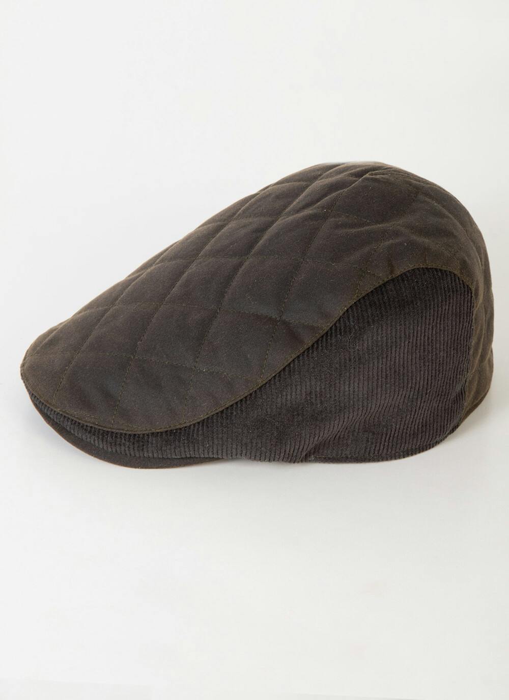 Green Wax Cord Flat Cap EWM