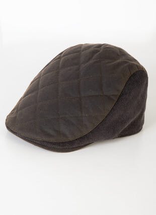 Green Wax & Cord Flat Cap