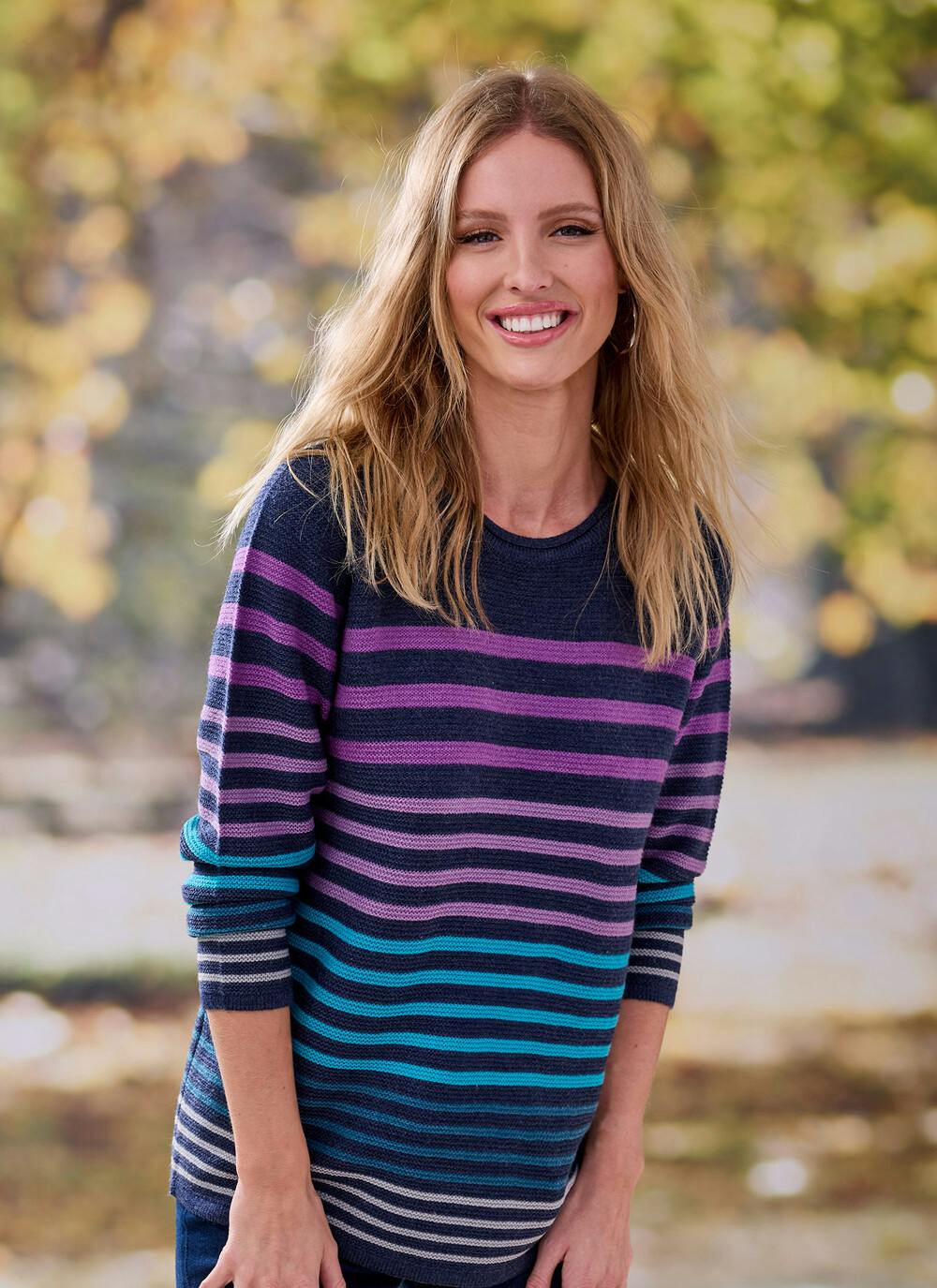 Navy Stripe Jumper | EWM