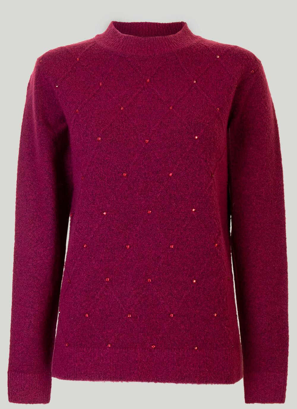 Berry Turtle Neck Jumper | EWM