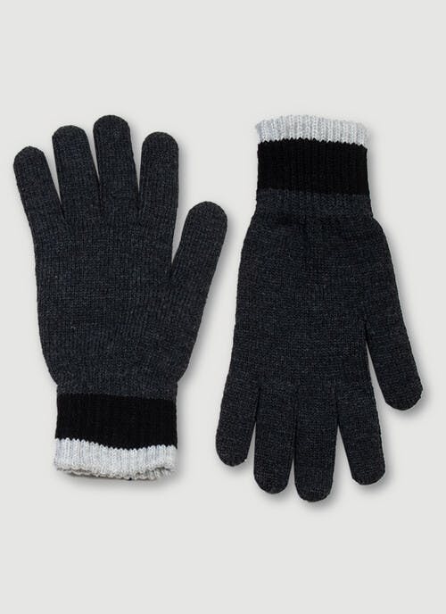 Charcoal Knitted Gloves