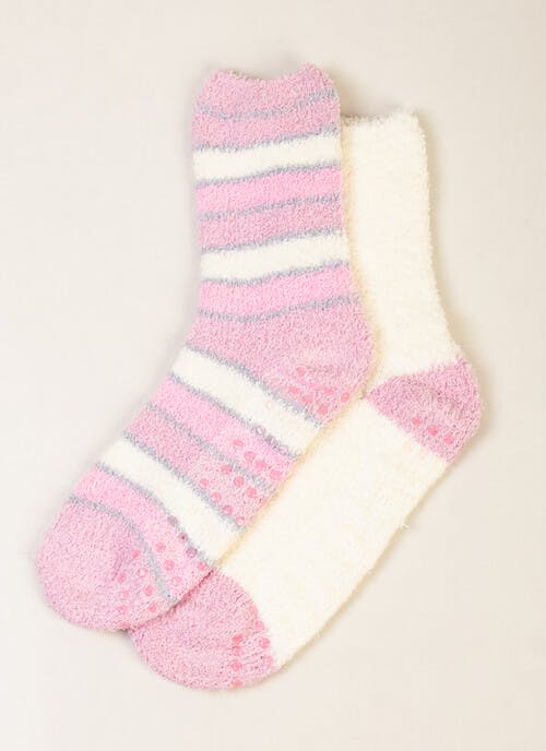 2 Pack Pink Snowsoft Socks