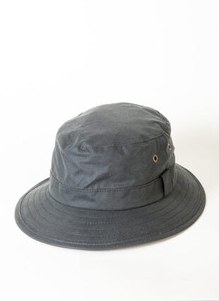 Navy Fisherman's Wax Hat 
