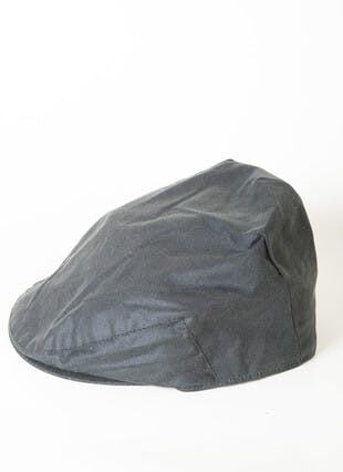 Green Wax Flat Cap 