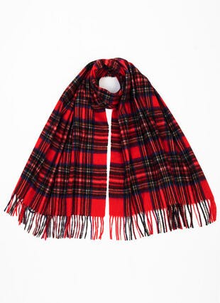 Cashmere Check Stole
