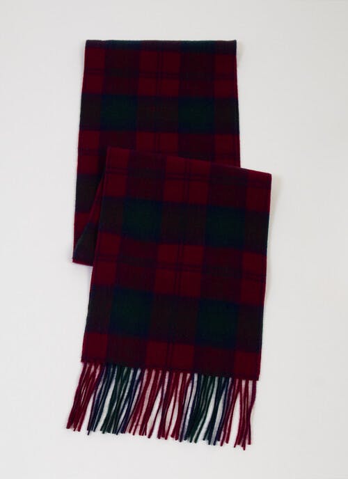 Pure Wool Check Scarf