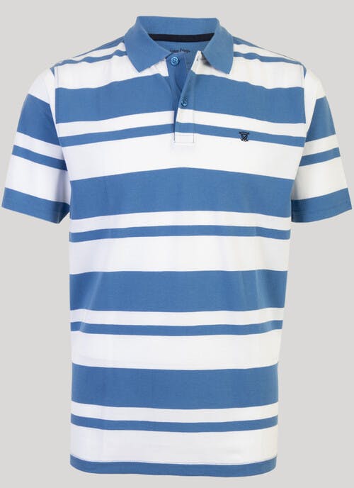 Pique Stripe Polo Shirt