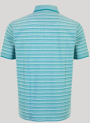 Birdseye Stripe Polo Shirt