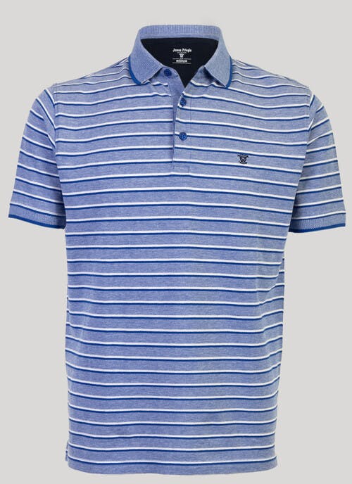 Birdseye Stripe Polo Shirt