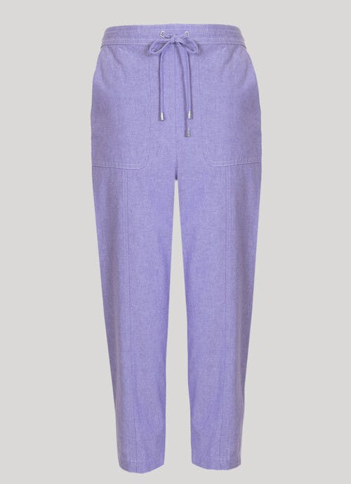 Lilac Chambray Trousers