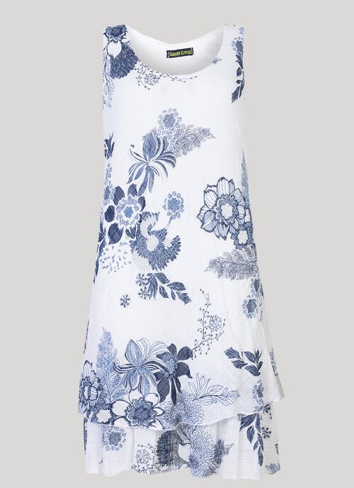 Ivory Floral Print Dress