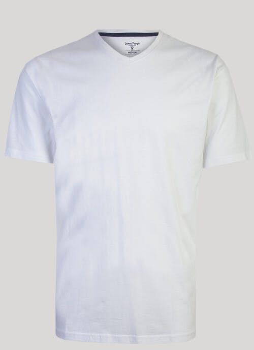 Cotton V Neck T-shirt