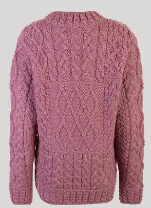 Turtle Neck Cable Aran Wool Jumper 