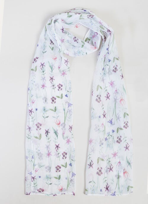 Bluebell Floral Print Scarf  