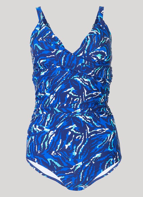 Print Shape Enhancing Swimsuit 