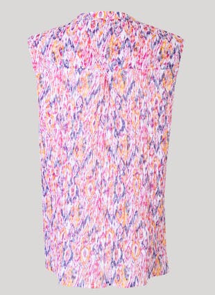 Print Sleeveless Blouse 